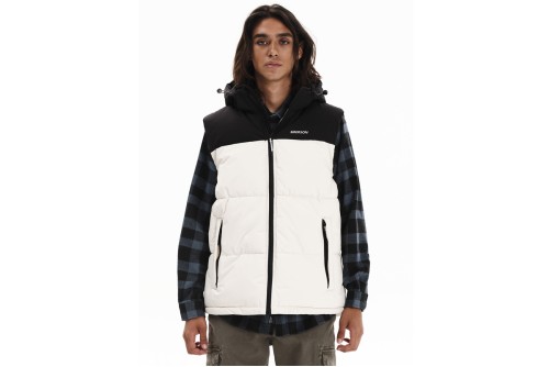 Emerson Detachable Μπουφάν Αμάνικο Puffer Ανδρικό (252.EM10.77 CREAM-BLACK)