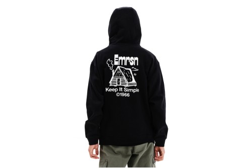 Emerson Emrsn Cabin Hoodie Ανδρικό (252.EM20.13 BLACK)