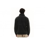 Emerson Ανδρική Μακρυμάνικη Μπλούζα Sherpa με Φερμουάρ Λαδί, Ανθρακί