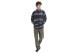 Emerson Ανδρική Ζακέτα Fleece Μπλε Σκούρο, Λευκή
