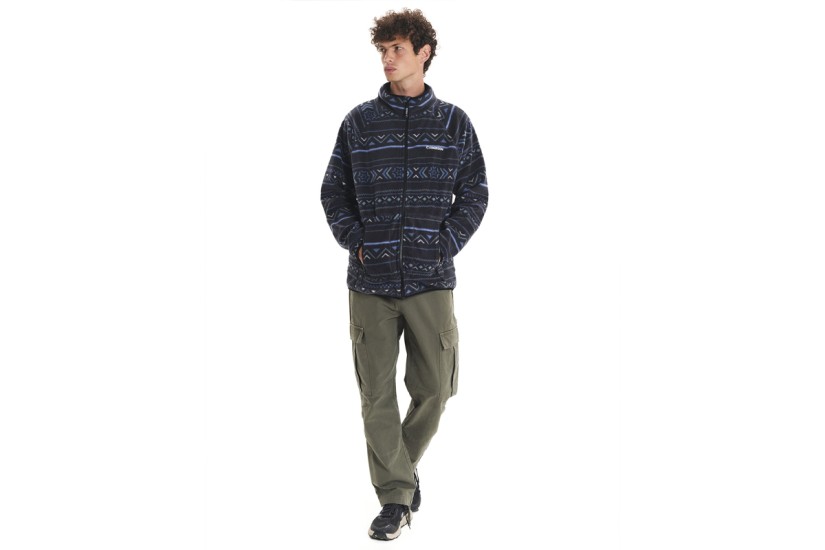 Emerson Ανδρική Ζακέτα Fleece Ανθρακί, Πράσινη, Μπλε