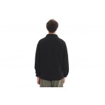 Emerson Full Zip Ανδρική Ζακέτα Fleece Μαύρη