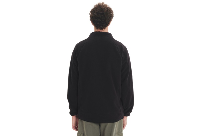 Emerson Full Zip Ανδρική Ζακέτα Fleece Μαύρη