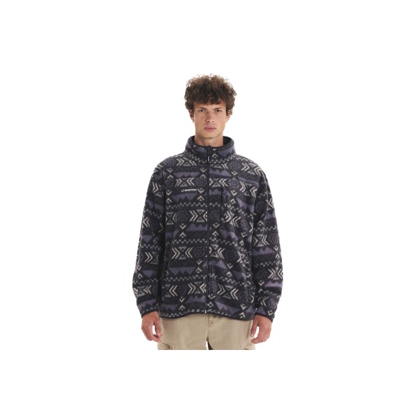 Emerson Full Zip Ζακέτα Fleece Ανδρική (252.EM290.122 PR548 OFF BLACK)