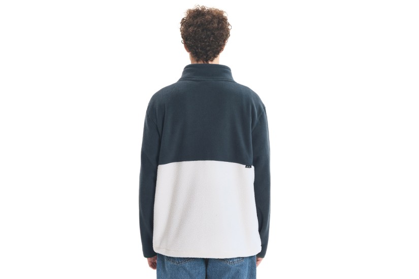 Emerson Ανδρική Ζακέτα Fleece Λευκή, Κυπαρισσί