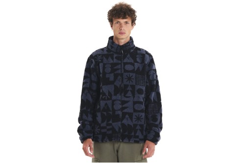 Emerson Ζακέτα Sherpa Fleece Ανδρική (252.EM290.406 PR542 D. BLUE)