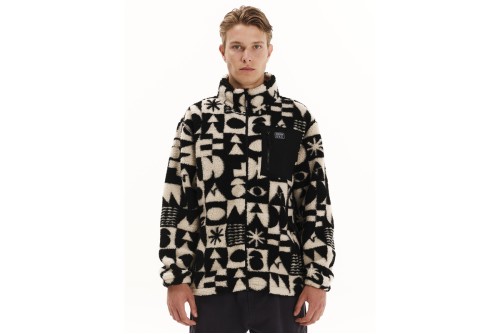 Emerson Ζακέτα Sherpa Fleece Ανδρική (252.EM290.429 PR542 OFF WHITE)