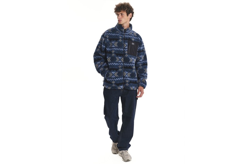 Emerson Ανδρική Ζακέτα Fleece Sherpa Μπλε, Διάφορα χρώματα