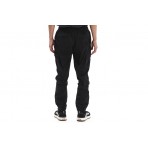 Emerson Elasticated Waist Cuffed Ανδρικό Παντελόνι Cargo Μαύρο