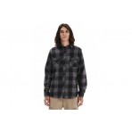 Emerson Checkered Button Down Flannel Πουκάμισο Μακρυμάνικο Ανδρικό (252.EM60.80 D. GREY-BLACK)
