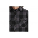 Emerson Checkered Button Down Flannel Πουκάμισο Μακρυμάνικο Ανδρικό (252.EM60.80 D. GREY-BLACK)