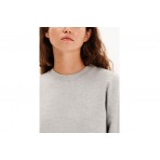 Emerson Cropped Γυναικεία Μακρυμάνικη Μπλούζα με Λαιμόκοψη Γκρι