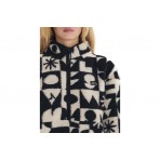 Emerson Γυναικεία Μακρυμάνικη Μπλούζα Sherpa με Φερμουάρ Εκρού, Μαύρη