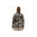 Emerson Γυναικεία Ζακέτα Fleece Sherpa Εκρού, Μαύρη