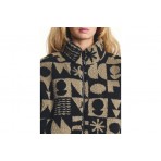 Emerson Γυναικεία Ζακέτα Fleece Sherpa Μπεζ, Μαύρη