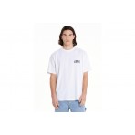 Emerson Ανδρικό Κοντομάνικο T-Shirt Λευκό, Μωβ