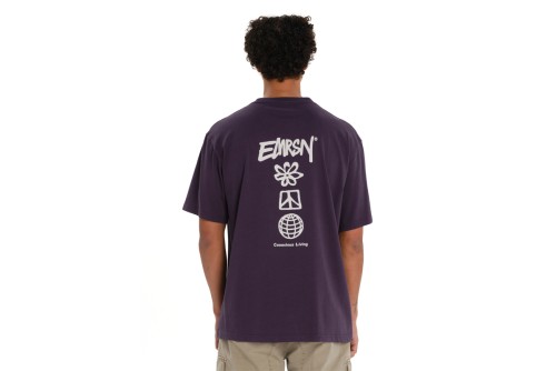 Emerson T-Shirt Ανδρικό (261.EM33.47 GRAPE PURPLE)