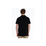 Emerson Ανδρικό Κοντομάνικο Polo T-Shirt Μαύρο