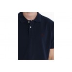 Emerson Ανδρικό Κοντομάνικο Polo T-Shirt Μπλε Σκούρο