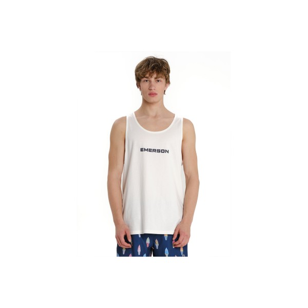Emerson Logo Μπλούζα Αμάνικη Ανδρική (261.EM37.09 FROSTY WHITE)