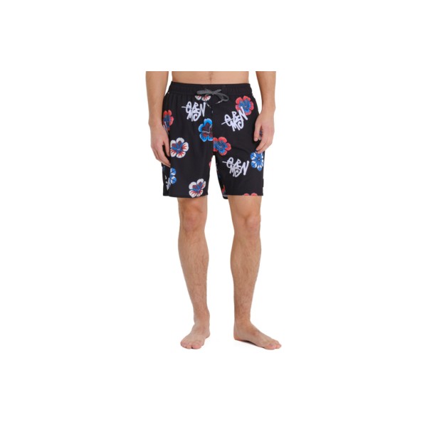 Emerson Recycled Printed Boardshort 45.5Cm Μαγιό Βερμούδα Ανδρικό (261.EM524.28 PR567 BLACK)