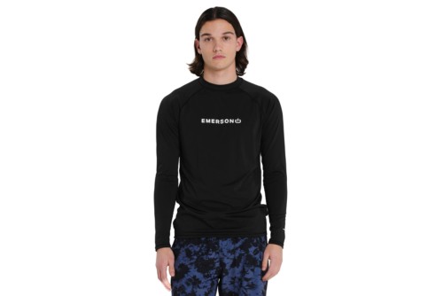 Emerson Rashguard Μακρυμάνικη Μπλούζα Uv Protection Ανδρική (261.EM56.03 BLACK)