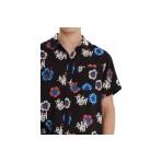 Emerson Printed Πουκάμισο Κοντομάνικο Ανδρικό (261.EM61.03PR PR567B BLACK)