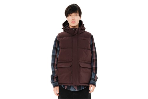 Emerson Hooded Puffer Μπουφάν Αμάνικο Ανδρικό (262.EM10.73 CHOCOLATE BROWN)