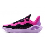 Under Armour Curry 11 Girl Dad Μπασκετικά Παπούτσια Ροζ, Μαύρα