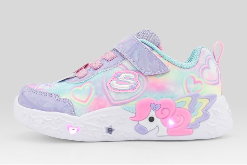 Skechers Unicorn Charmer Lil Heart Sparkles Sneakers (303064N-LVMT)