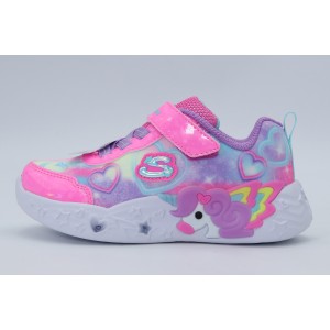 Skechers Lil Heart Sparkles Sneakers (303064N-PKMT)