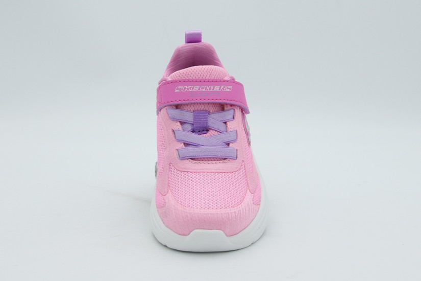 Skechers S Lights- Sola Glow 2.0 Βρεφικά Sneakers Ροζ, Λεβάντα, Λευκά
