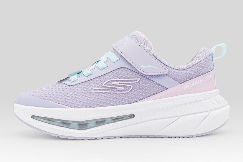 Skechers Air Flight Παιδικά Sneakers Λιλά, Λευκά, Γαλάζια