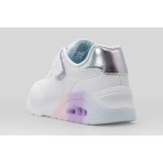 Skechers Uno Lite 2.0 Vivid Metallic Παιδικά Sneakers Λευκά