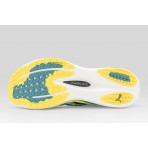 Puma Deviate Nitro 4 Ανδρικά Αθλητικά Παπούτσια για Τρέξιμο Γαλάζια, Κίτρινο Φλούο, Μαύρα, Λευκά