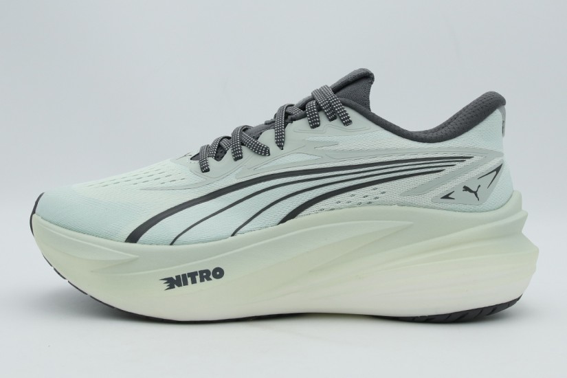 Puma Magmax Nitro 2 Ανδρικά Αθλητικά Παπούτσια για Τρέξιμο Γκρι Ανοιχτό, Γκρι Σκούρο