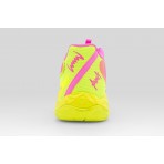 Puma Dagger 2 Ανδρικά Μπασκετικά Παπούτσια Ροζ, Λαχανί, Άκουα