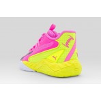 Puma Dagger 2 Μπασκετικά Παπούτσια Ροζ, Λαχανί, Άκουα