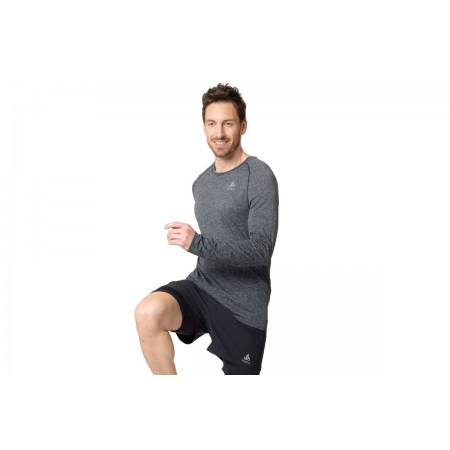 Odlo T-Shirt Crew Neck L-S  Μπλούζα Με Λαιμόκοψη Ανδρική 