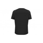 Odlo Essential Print Ανδρικό Κοντομάνικο T-Shirt Μαύρο