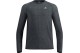 Odlo Essential Seamless Ανδρική Μακρυμάνικη Μπλούζα με Λαιμόκοψη Γκρι Σκούρο
