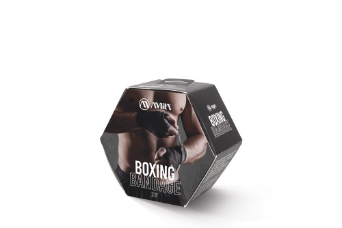 Amila Μπαντάζ Πυγμαχίας Amila Handwrap 3M Μαύρο (32000)
