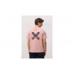 Blue Banana Peach Classic Ανδρικό Κοντομάνικο T-Shirt Ροζ