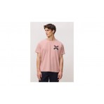Blue Banana Peach Classic Ανδρικό Κοντομάνικο T-Shirt Ροζ