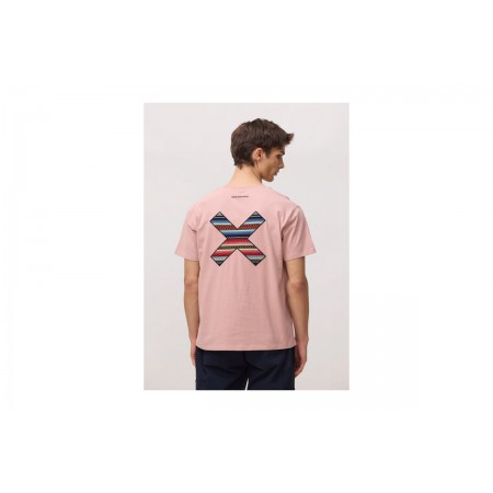 Blue Banana Peach Classic Ανδρικό Κοντομάνικο T-Shirt Ροζ