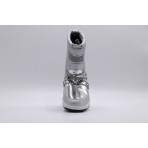 Moon Boot Γυναικείες Μπότες Χιονιού Ασημί