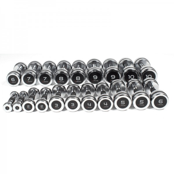 Real-Motion Αλτήρες Χρωμίου 1-10 Κιλά - Chromed Dumbbells Kit 1-10Kg (362 51616)