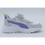 Puma Trinity Lite AC+ Βρεφικά Sneakers Γκρι Ανοιχτό, Λευκά, Μωβ