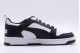 Puma Rebound V6 Low Ανδρικά Sneakers Μαύρα, Λευκά