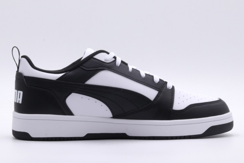 Puma Rebound V6 Low Ανδρικά Sneakers Μαύρα, Λευκά